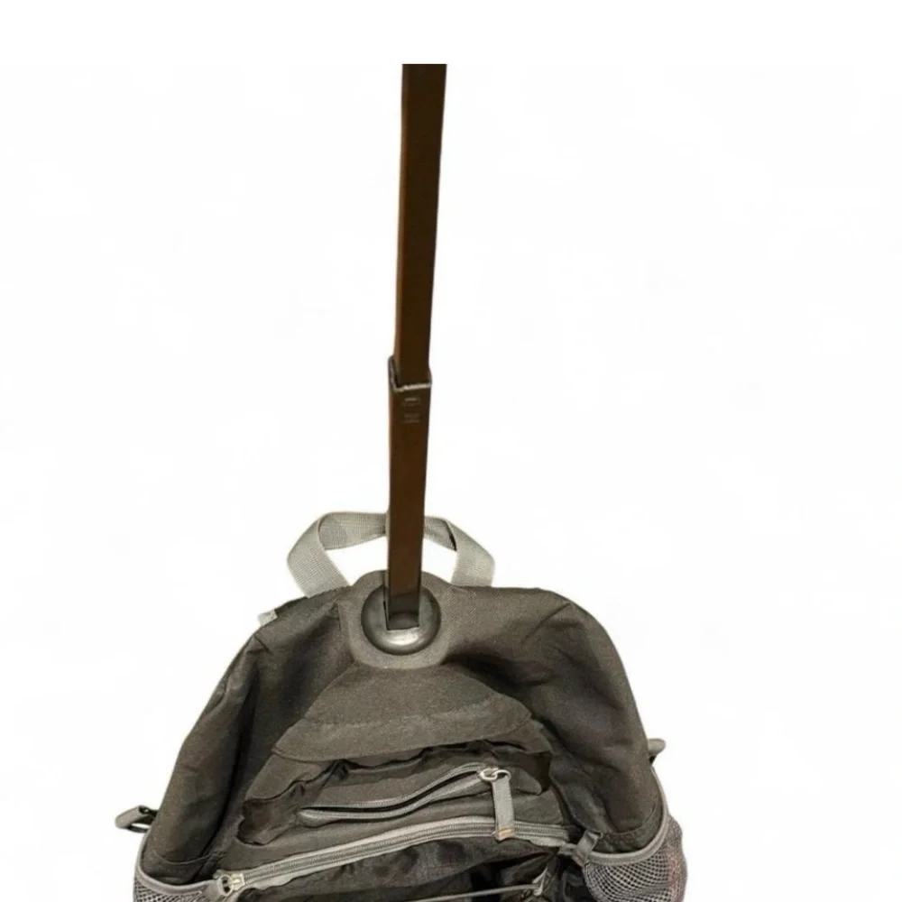 Embark Black Rolling Backpack Telescoping Handle Travel Utility Bag